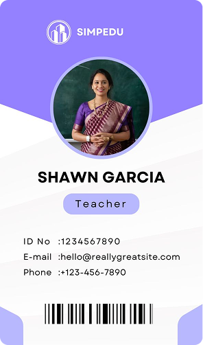 Student ID Card - Design 1 - Front
