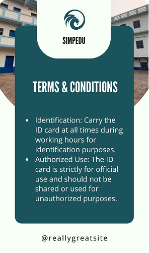 Student ID Card - Design 3 - Back