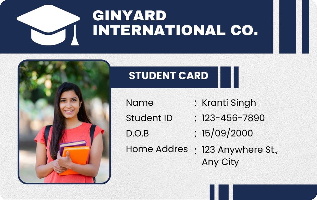 Student ID Card - Design 6 - Front